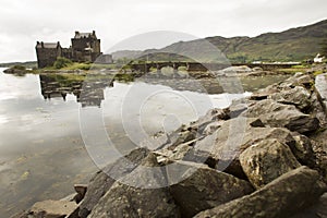 Eilean Donan Castle during a warm summer day - Dornie, Scotland