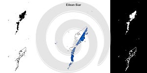 Eilean Siar outline map