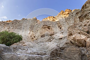 Ein Gedi sand stone mountains photo