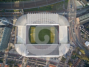 Eindhoven Cityscape with Eindhoven PSV Philips Stadium. Netherlands.