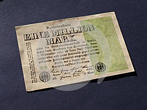 Eine Million Mark (meaning One Million Mark) note