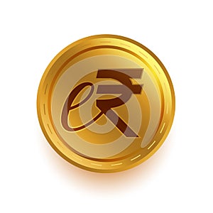 eINR e-rupi or erupee virtual golden coin for digital payment