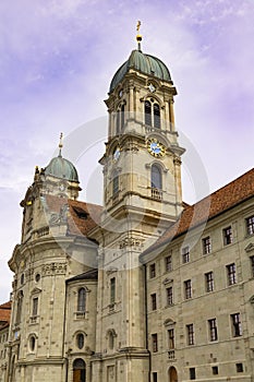 Einsiedeln Abbey outdoor. Canton of Schwyz.  Switzerland