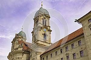 Einsiedeln Abbey outdoor. Canton of Schwyz.  Switzerland