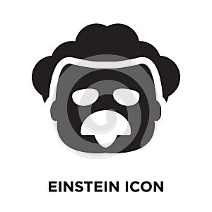 Einstein icon vector isolated on white background, logo concept