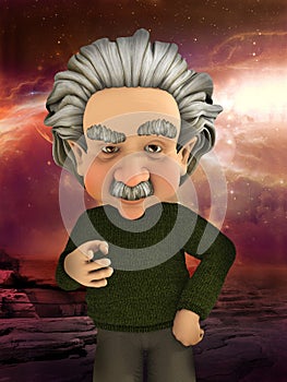 Albert Einstein Scientist Science Illustration photo