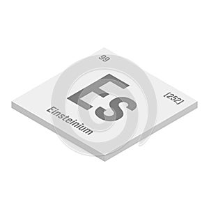 Einsteinium, Es, periodic table element