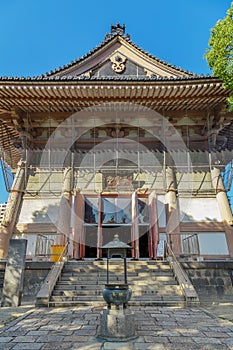 Eirei-do Hall at Toko-in Temple in Osaka