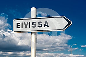 Eivissa signpost photo
