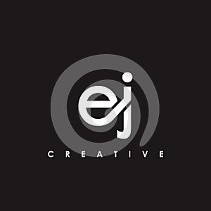 EJ Letter Initial Logo Design Template Vector Illustration