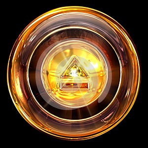 eject icon amber