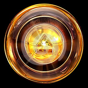 eject icon amber photo
