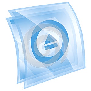 Eject icon blue photo