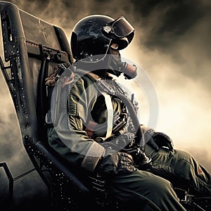 Ejected Seat of Jet Fighter Pilot photo