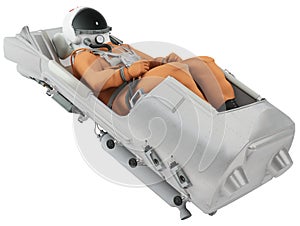 Ejection seat isolated. 3D Illustration. photo