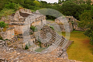 Ek Balam mayan pyramids in valladolid, yucatan X