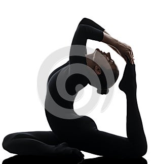 Eka Pada Rajakapotasana One Legged King Pigeon Pose yoga woman