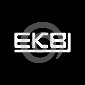 EKB letter logo creative design with vector graphic, EKB