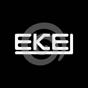 EKE letter logo creative design with vector graphic, EKE