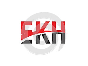 EKH Letter Initial Logo Design Vector Illustration