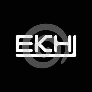 EKH letter logo creative design with vector graphic, EKH