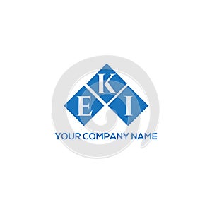 EKI letter logo design on WHITE background. EKI creative initials letter logo concept. EKI letter design.EKI letter logo design on