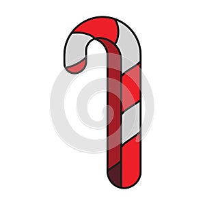 Sweet Candy Cane Icon