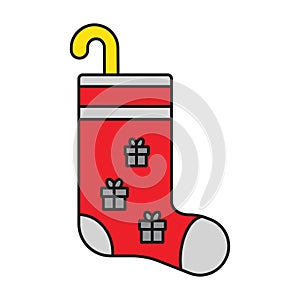 Classic Christmas Stocking Icon