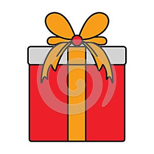 Cheerful Gift Box Icon