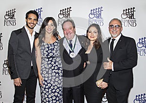 Ektor Rivera, Ana Villafane, James L. Nederlander, Gloria Estefan & Emilio Estefan