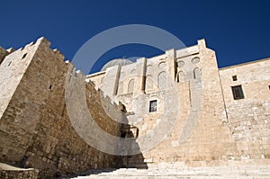 El-Aksah mosque and western wall