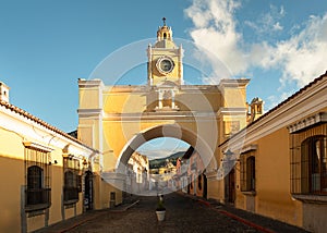 El Arco de Santa Catalina - one of the most famous places in the city of Antigua Guatemala
