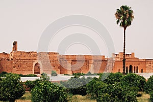 El Badi Palace insides overview