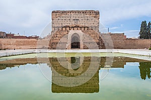 El Badi Palace Pavilion at Marrakech, Morocco