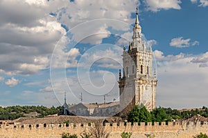 El Burgo de Osma a medieval town famous for its wall and cathedral Soria, Spain