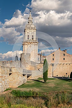 El Burgo de Osma a medieval town famous for its wall and cathedral Soria, Spain