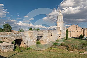 El Burgo de Osma a medieval town famous for its wall and cathedral Soria, Spain