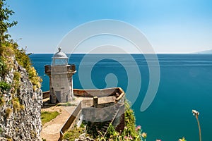 El Caballo lighthouse in Cantabria, Spain