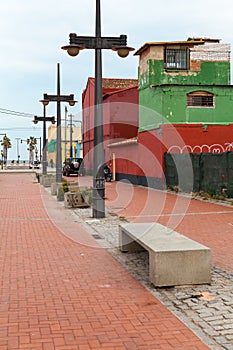 El Cabanyal street, Valencia city, Spain.