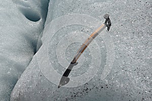 Ice axe on Perito Moreno Glacier