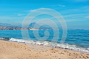 El Campello beach. El Campello is a town on the Costa Blanca. Al photo