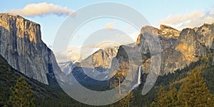 El Capitan and Bridalveil Falls