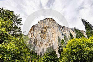 El Capitan, a granite monolith located on the north side of Yosemite Valley, Yosemite National Park, California