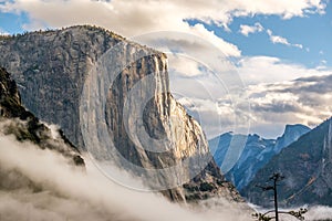 El Capitan rock in Yosemite National Park