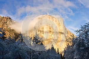 El Capitan in winter