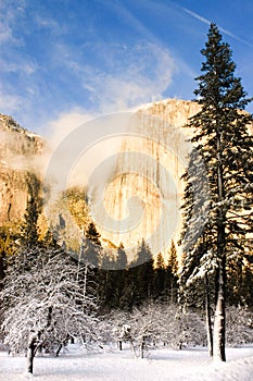 El Capitan in winter