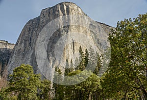 El Capitan From the Yosemite Valley Floor