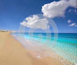 El Carabassi beach in Elx Elche of Alicante photo