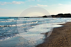 El Cargador beach in Alcossebre, in the spanish Costa del Azahar