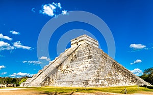 El Castillo or Kukulkan, main pyramid at Chichen Itza in Mexico
